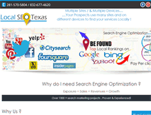 Tablet Screenshot of localseotx.com